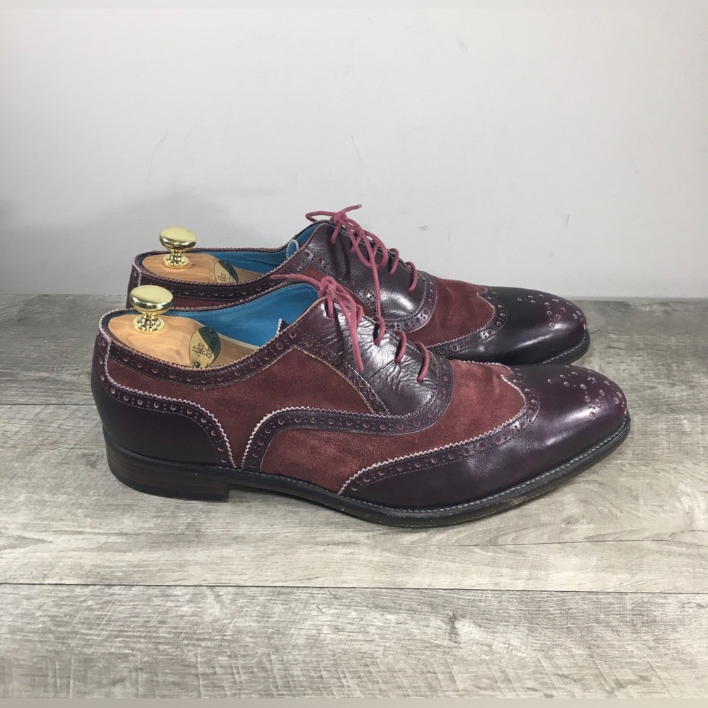 Tieks by Gavrieli 2-Tone Brown Leather Men’s Wingtips Oxfords Shoes Size 11 EEE